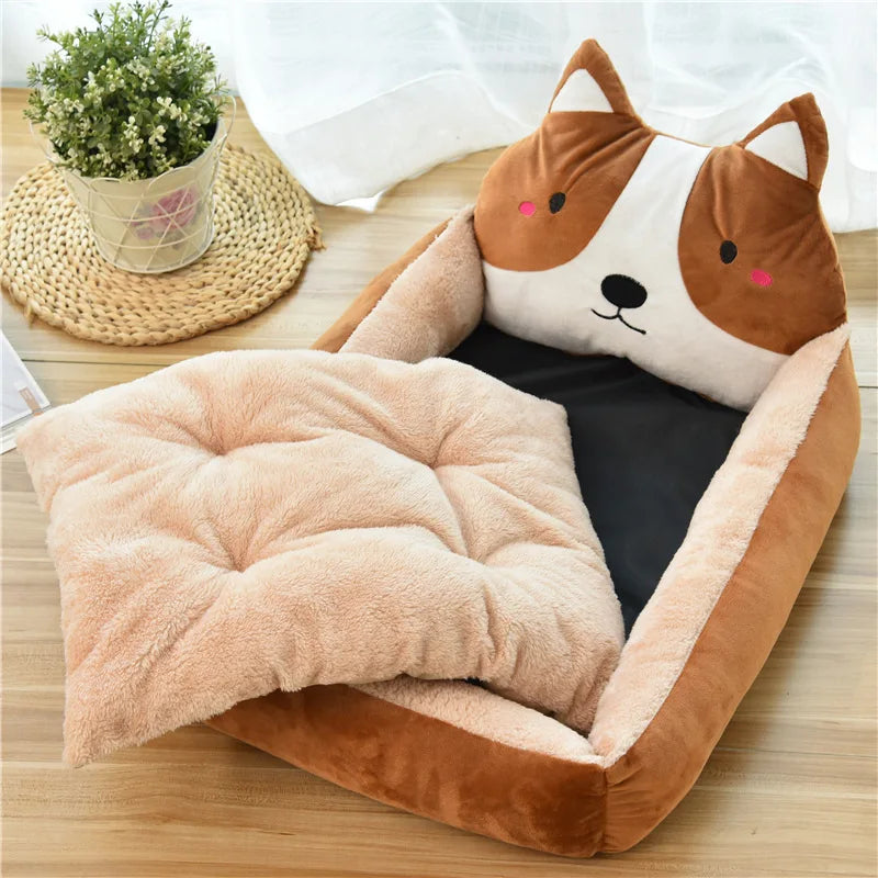 Winter Warm Puppy Cat Bed Sofa