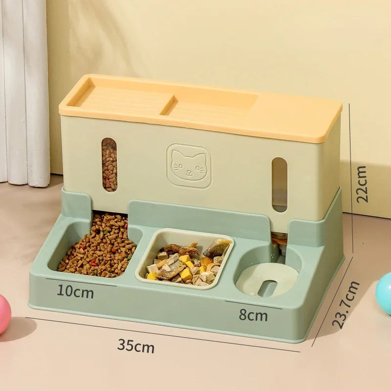 Pet Cat Dog Automatic Feeder 3-in-1