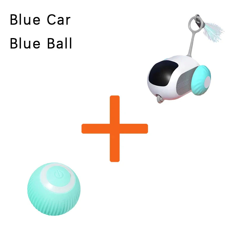 Interactive Cat Toy Car with Remote Control