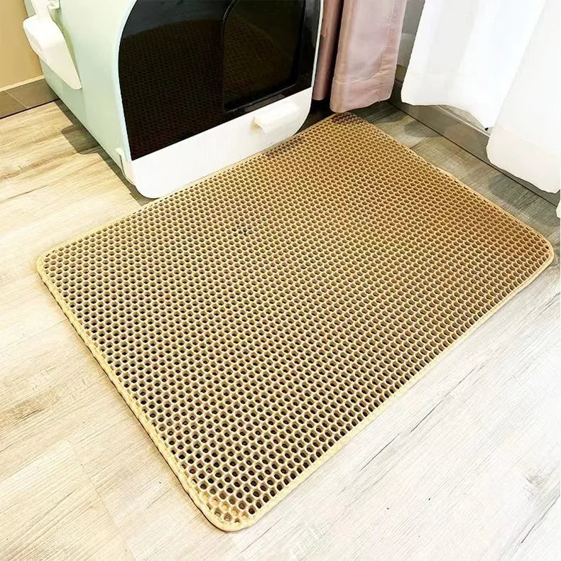 Large size Cat Litter Mat Eva Double Layer Waterproof Cat Litter