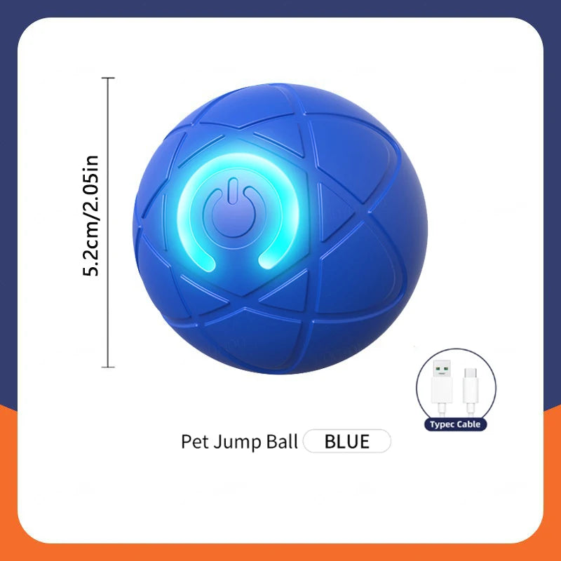 لعبة Smart Dog Toy Ball Electronic Interactive Pet Toy Moving Ball USB Automatic Moving Colling for Puppy Birthday Gift Products Cat Products