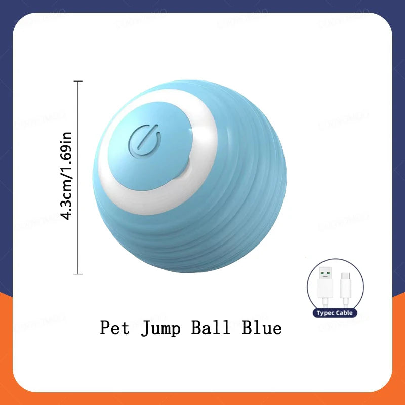 لعبة Smart Dog Toy Ball Electronic Interactive Pet Toy Moving Ball USB Automatic Moving Colling for Puppy Birthday Gift Products Cat Products