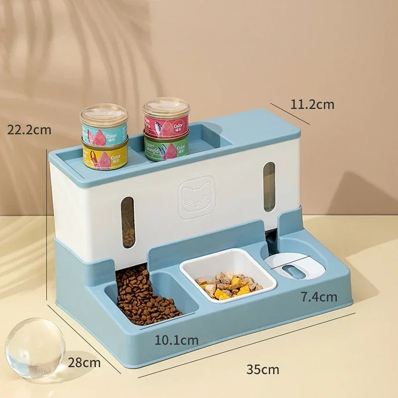 Pet Cat Dog Automatic Feeder 3-in-1