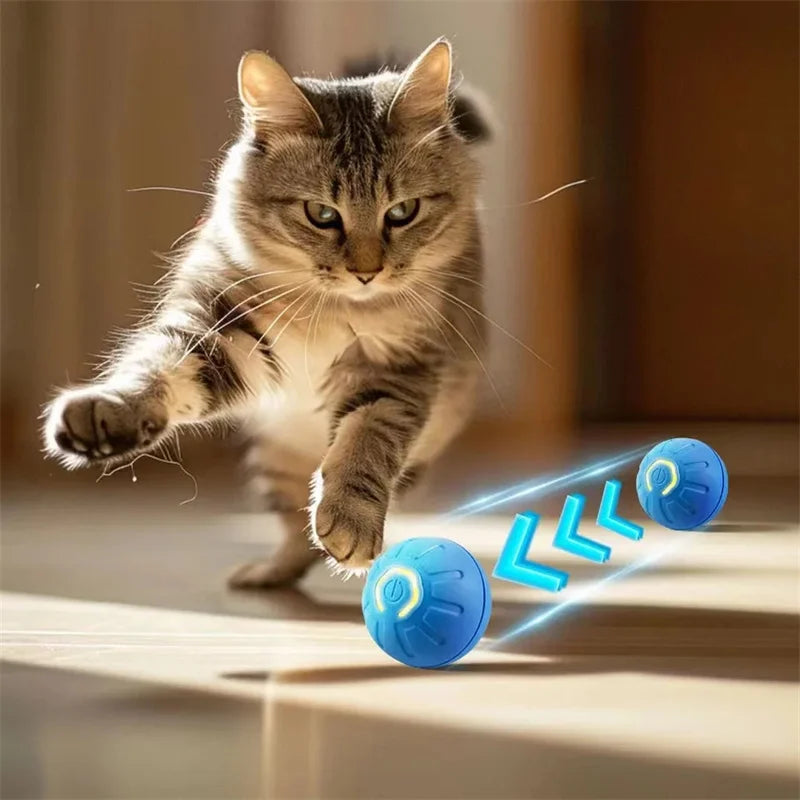 لعبة Smart Dog Toy Ball Electronic Interactive Pet Toy Moving Ball USB Automatic Moving Colling for Puppy Birthday Gift Products Cat Products