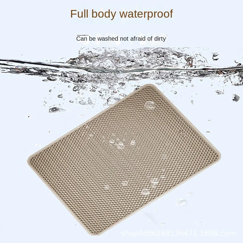 Large size Cat Litter Mat Eva Double Layer Waterproof Cat Litter