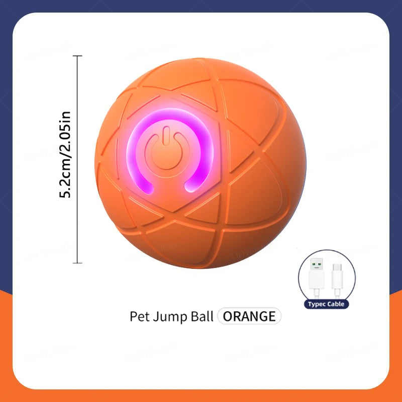 لعبة Smart Dog Toy Ball Electronic Interactive Pet Toy Moving Ball USB Automatic Moving Colling for Puppy Birthday Gift Products Cat Products