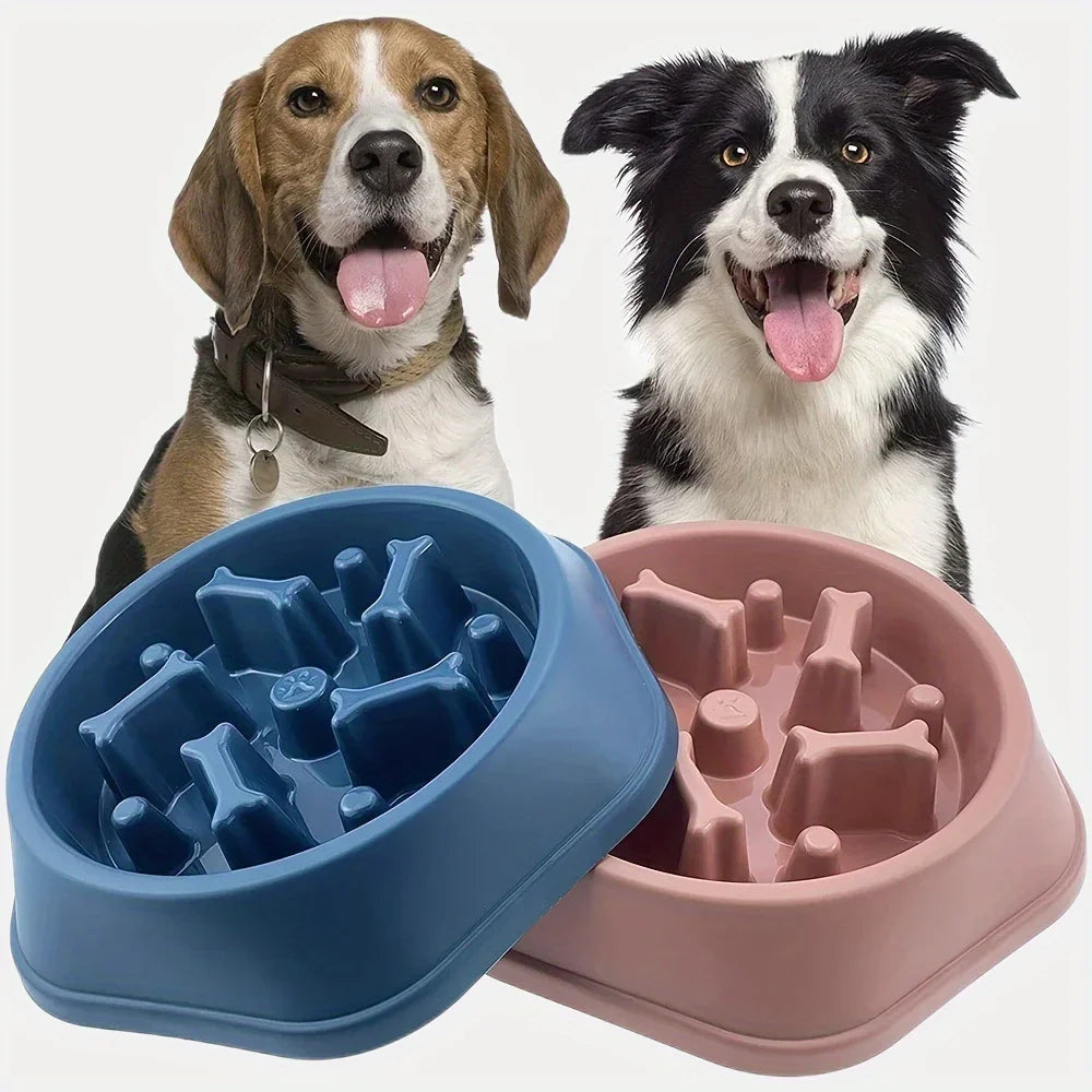 Dog Slow Feeder Non-choking Pet Bowl Anti Slip