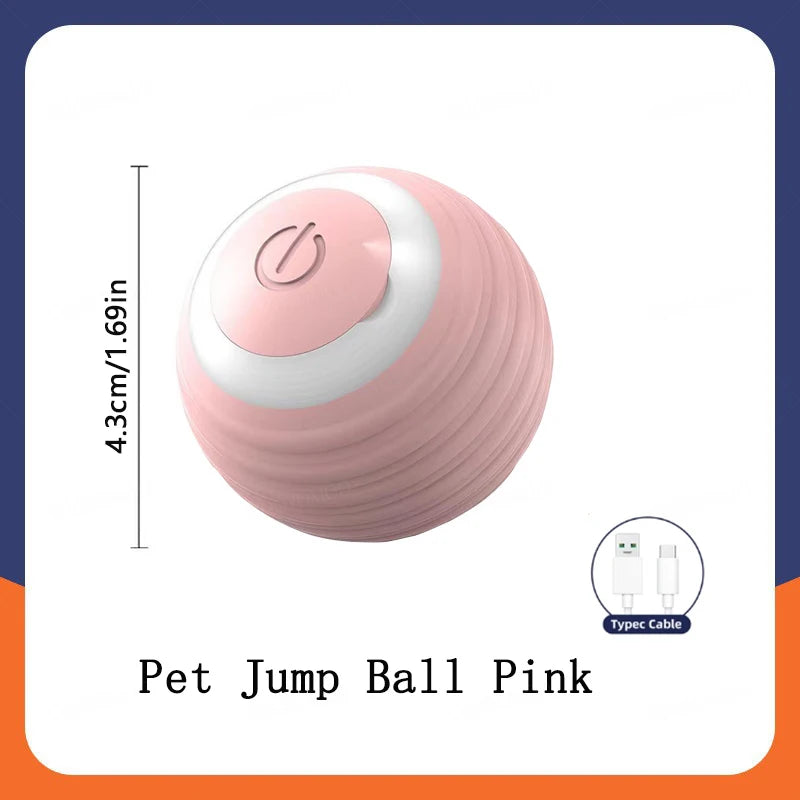 لعبة Smart Dog Toy Ball Electronic Interactive Pet Toy Moving Ball USB Automatic Moving Colling for Puppy Birthday Gift Products Cat Products