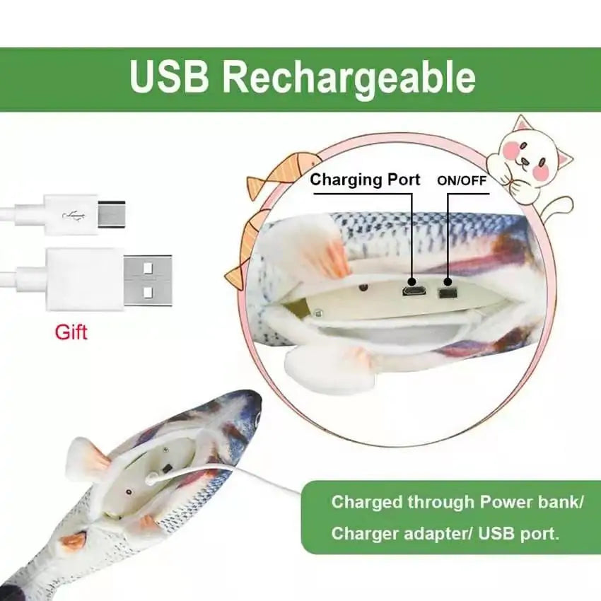 Interactive Rechargeable Electric Fish Toy